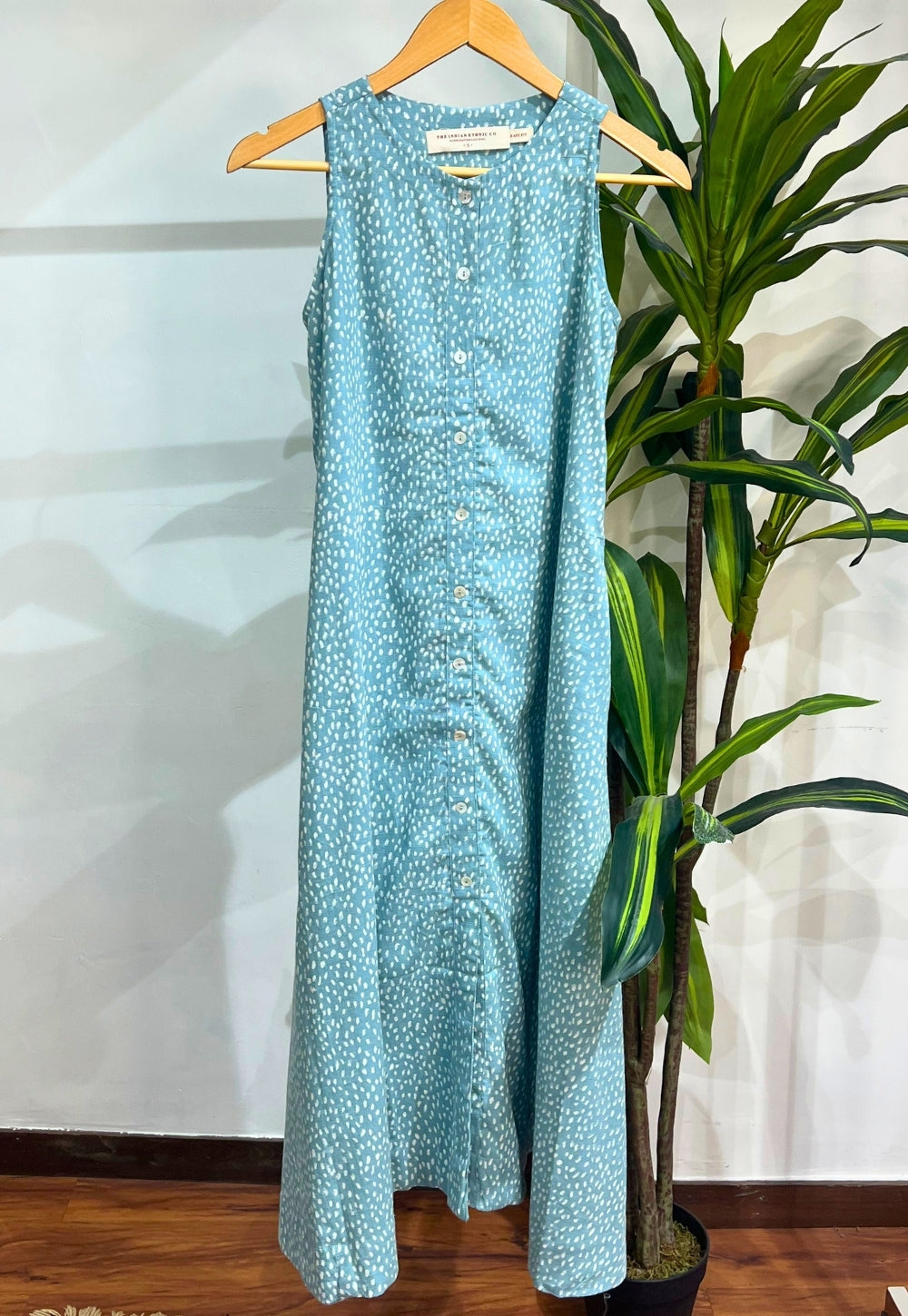 Beige - Slub Silk A-Line Plain Kurta with Hand Embroidery 03