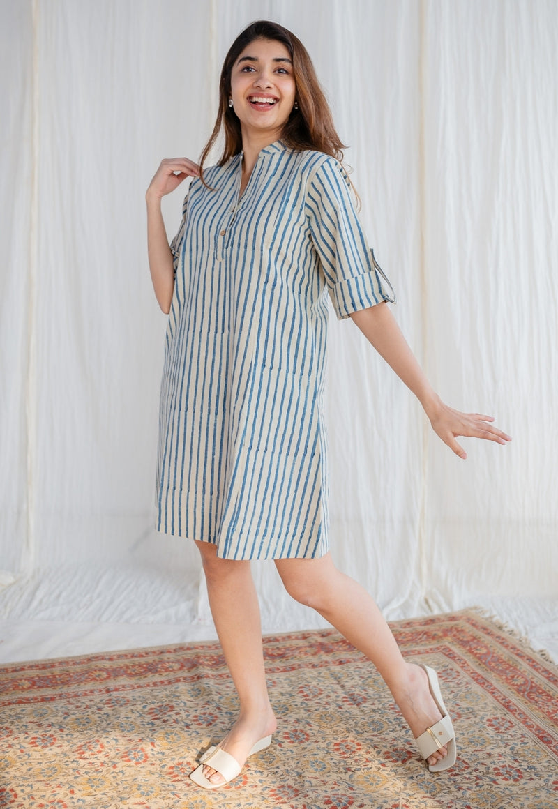 Ekrah Ajrakh Cotton Dress