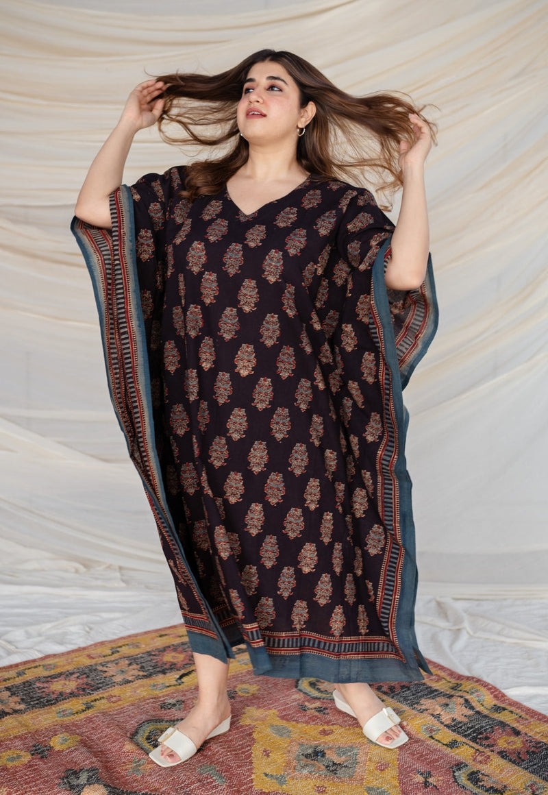 Aranya Ajrakh Cotton Kaftan