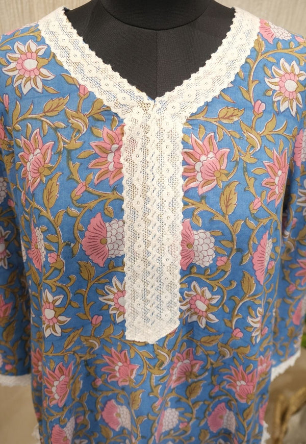 Ramia Sanganeri Cotton Kurta