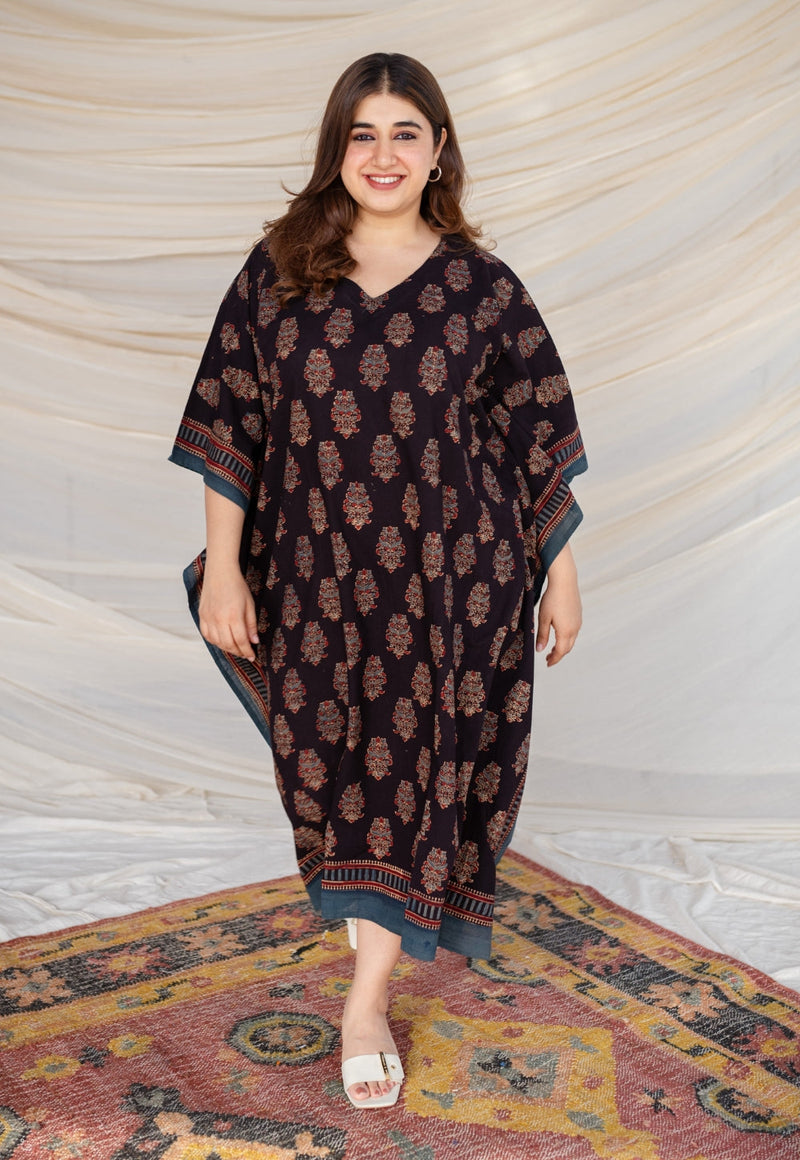 Aranya Ajrakh Cotton Kaftan