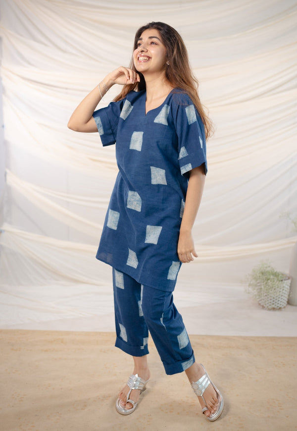 Fida Dabu Cotton Co-Ord Set (Set of 2) | Relove