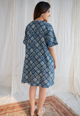 Jafrin Ajrakh Cotton Dress | Relove