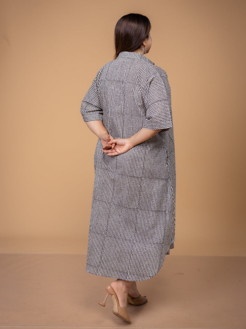 Risha White Fakira Mul A Line Dress