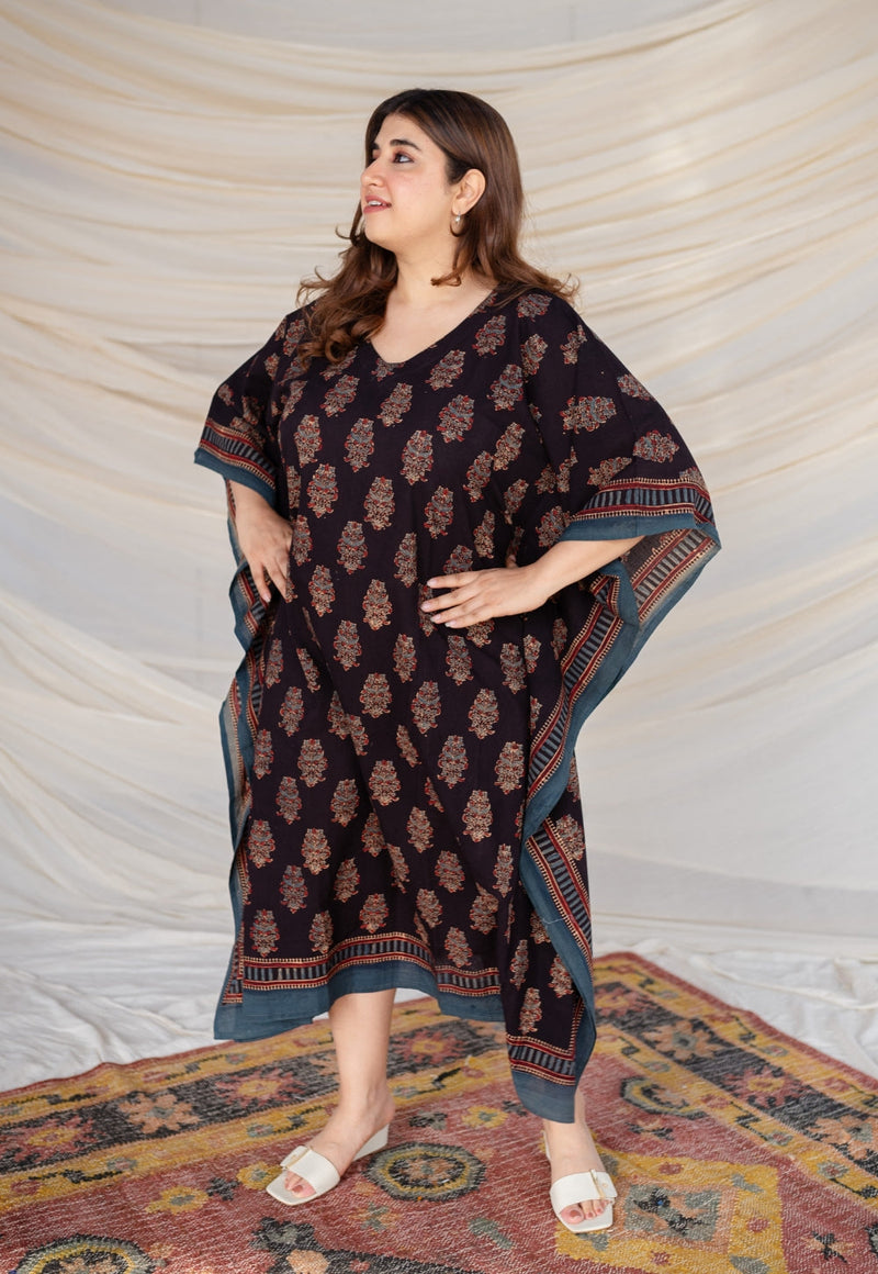 Aranya Ajrakh Cotton Kaftan