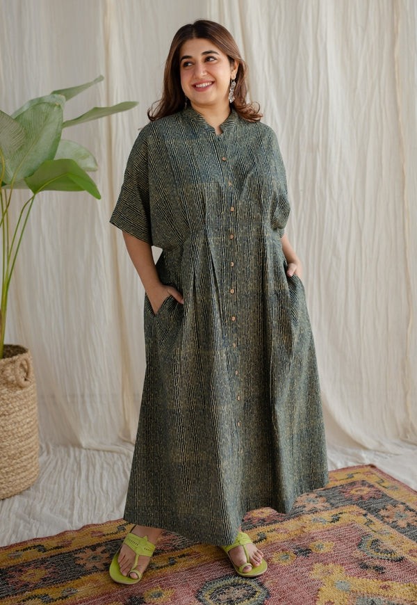 Reya Ajrakh Cotton Dress