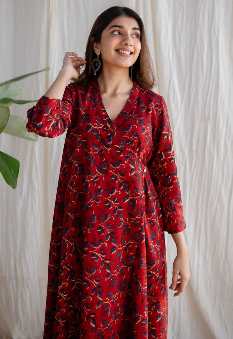 Mehaq Bagru Ajrakh Cotton Dress
