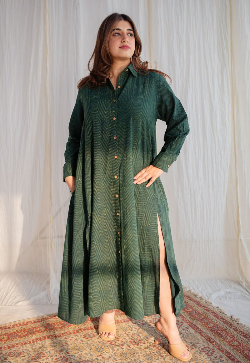 Trusha Dabu Cotton Dress