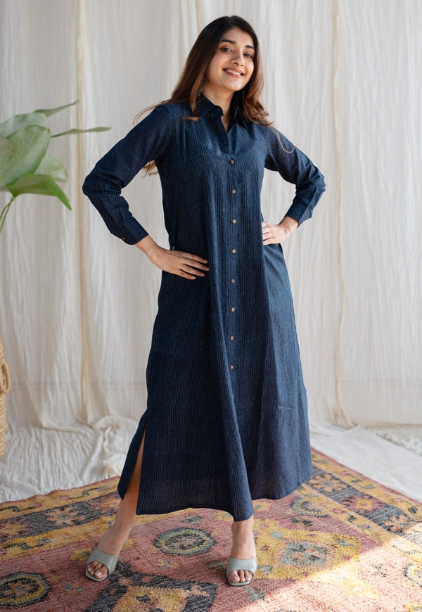 Lairah Ajrakh Cotton Dress