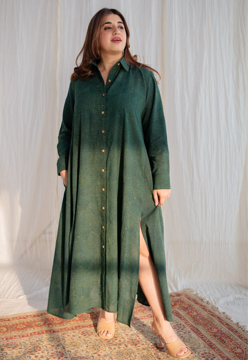 Trusha Color Indian Ethnic Women's Trusha Ajrakh Cotton Dress – THE INDIAN ETHNIC CO.