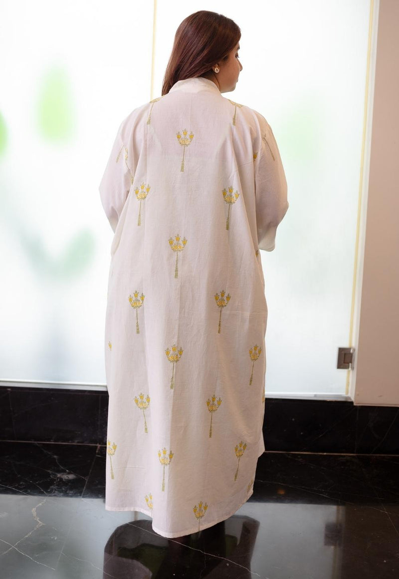 LazyDays Cozy Dream Cotton Robe with Mul Cotton Dress (Set Of 2)