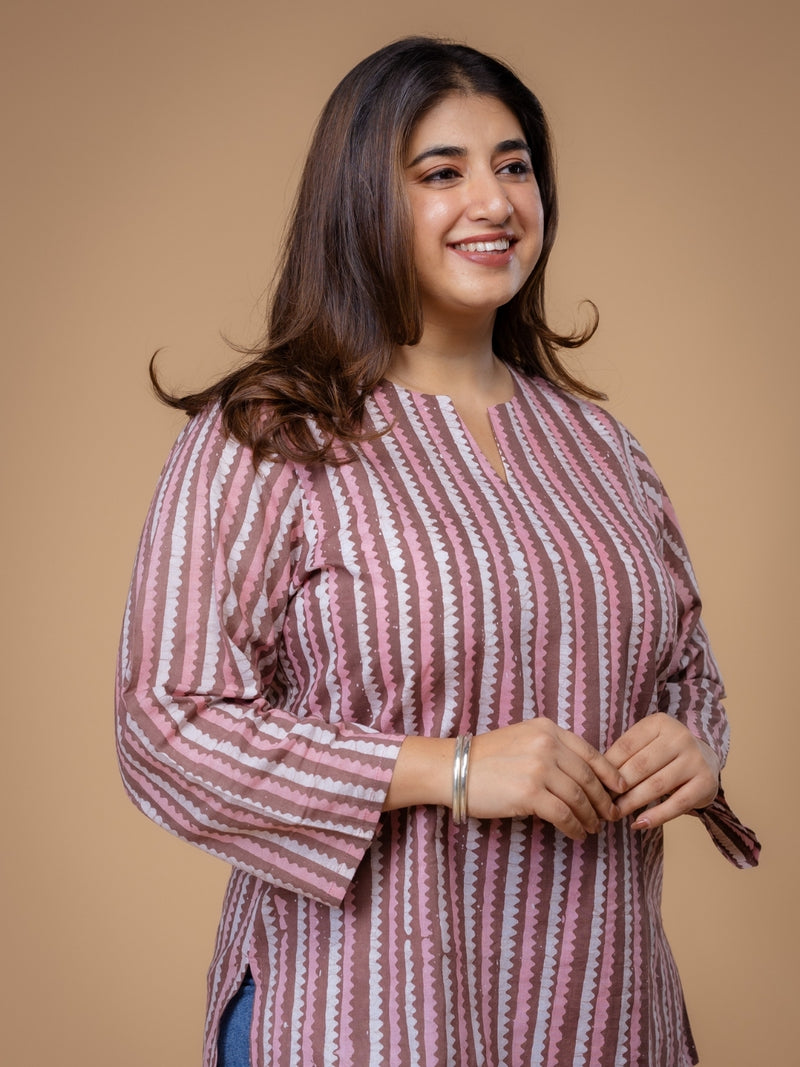 Navya Multi Fakira Cotton Straight Short Top