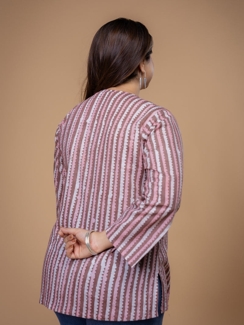 Navya Multi Fakira Cotton Straight Short Top