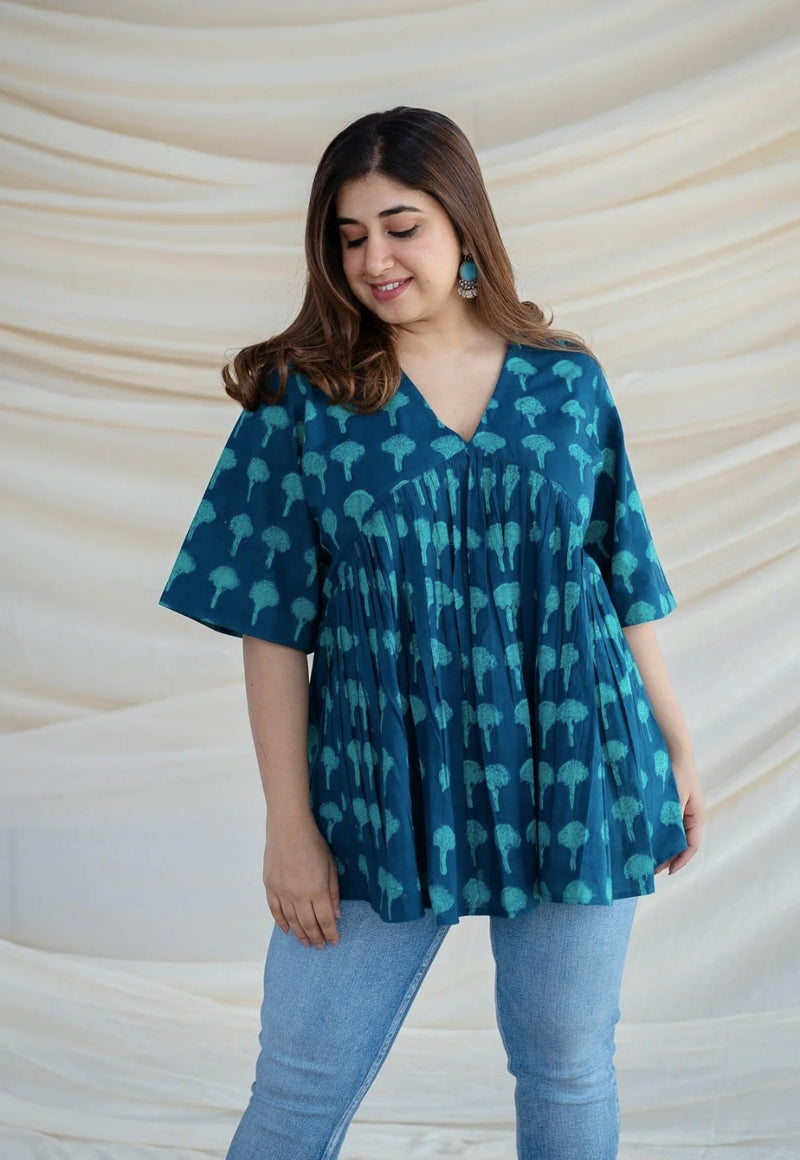 Purvi Dabu Cotton Top