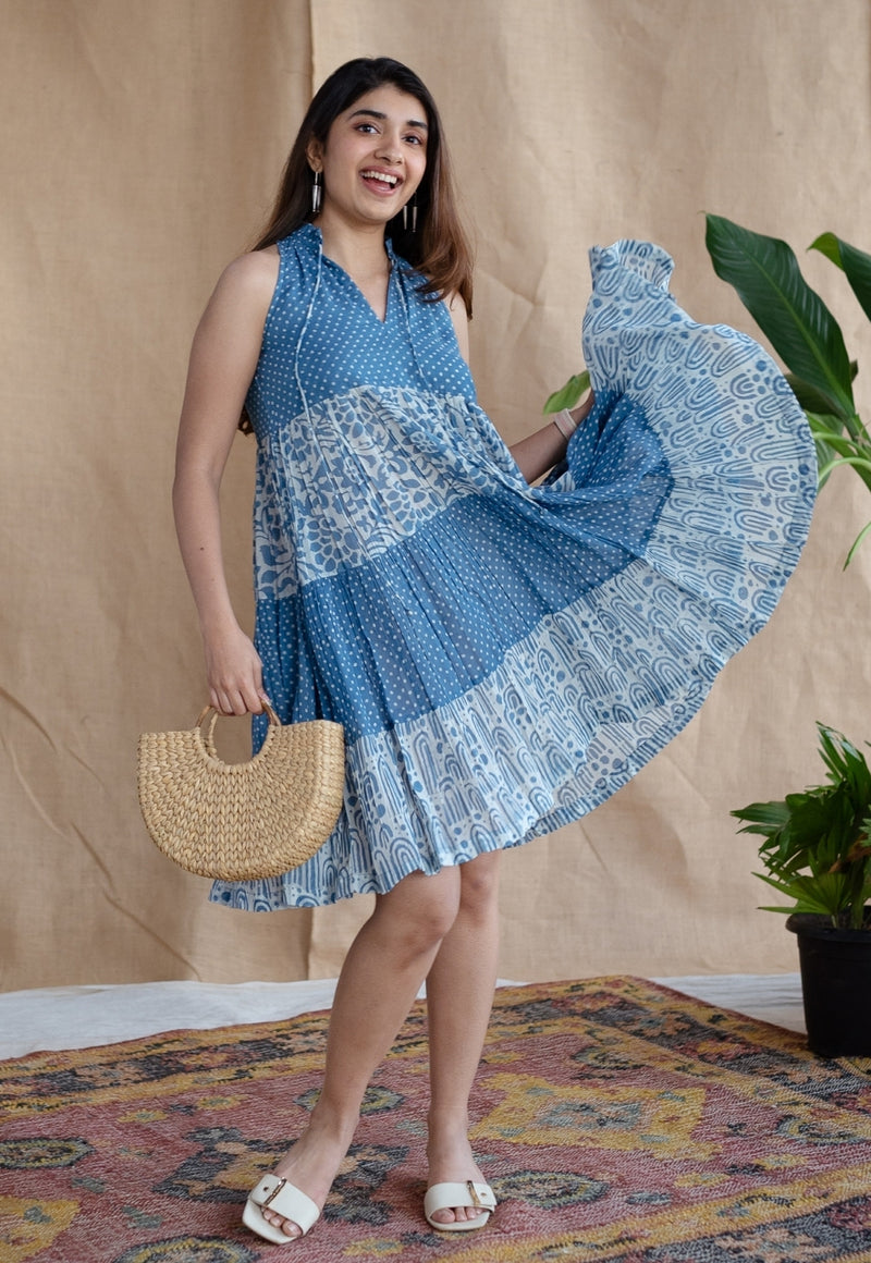 Geeti Batik Natural Dyed MulMul Cotton Dress