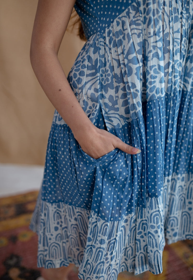 Geeti Batik Natural Dyed MulMul Cotton Dress