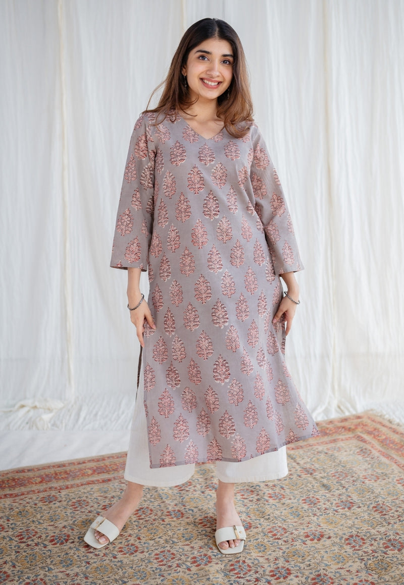 Nadia Bagru Cotton Kurta