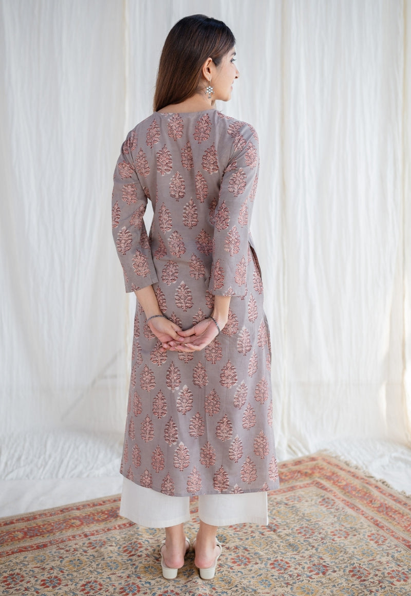 Nadia Bagru Cotton Kurta