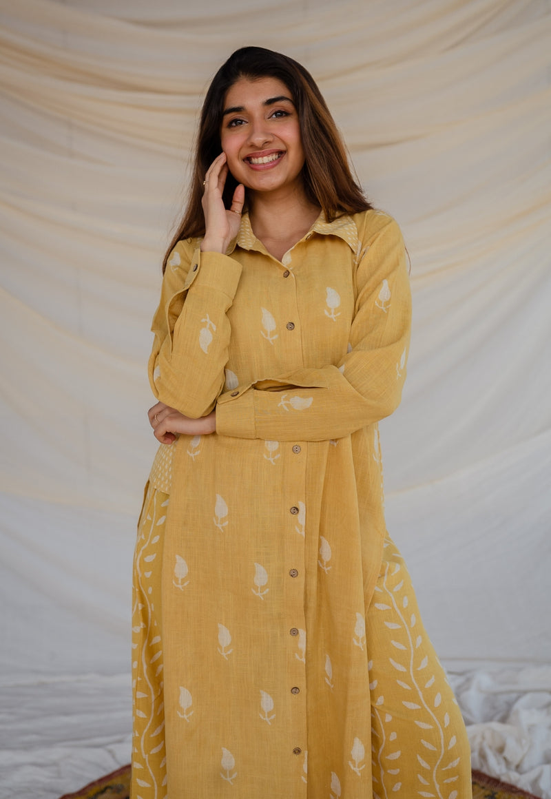 Shaista Slub Cotton Kurta Co-Ord Set