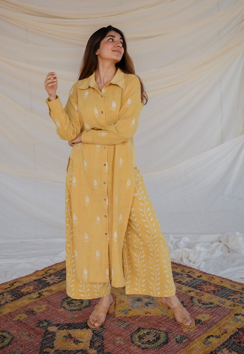 Shaista Slub Cotton Kurta Co-Ord Set