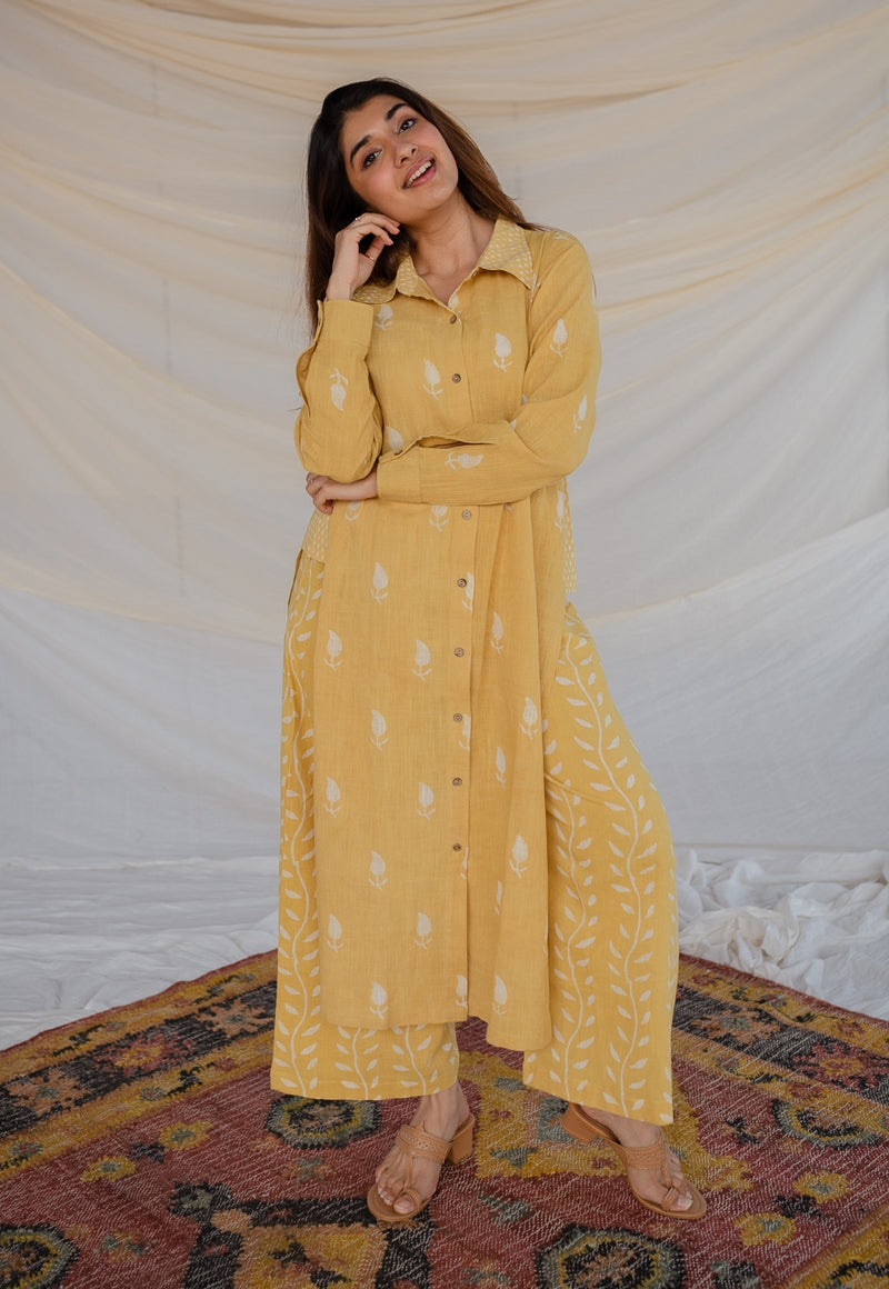 Shaista Slub Cotton Kurta Co-Ord Set