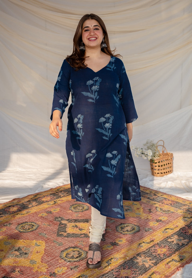 Aarushi Dabu Slub Cotton Kurta