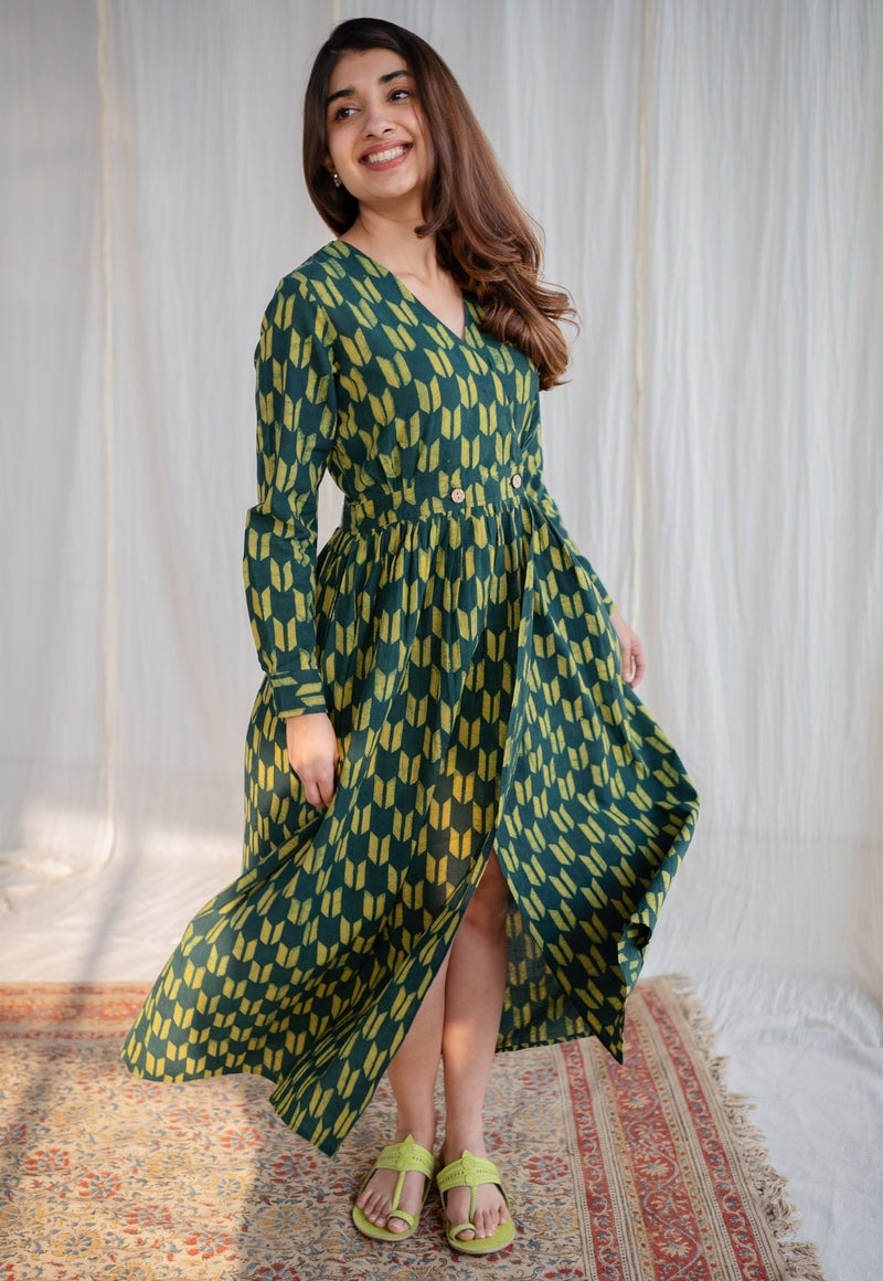 Rahini Dabu Cotton Dress