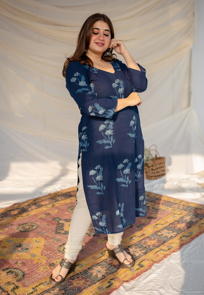 Aarushi Dabu Slub Cotton Kurta