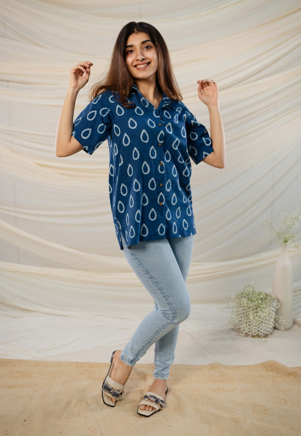 Buy Cefalu women ladies blue calf length denim kurti. Online at Best Prices  in India - JioMart.