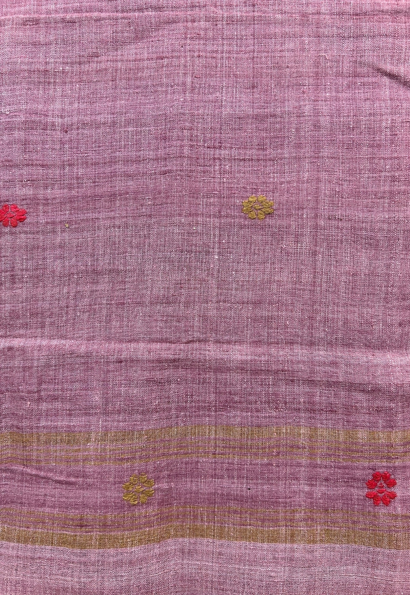 Handwoven Silk Plum Stole