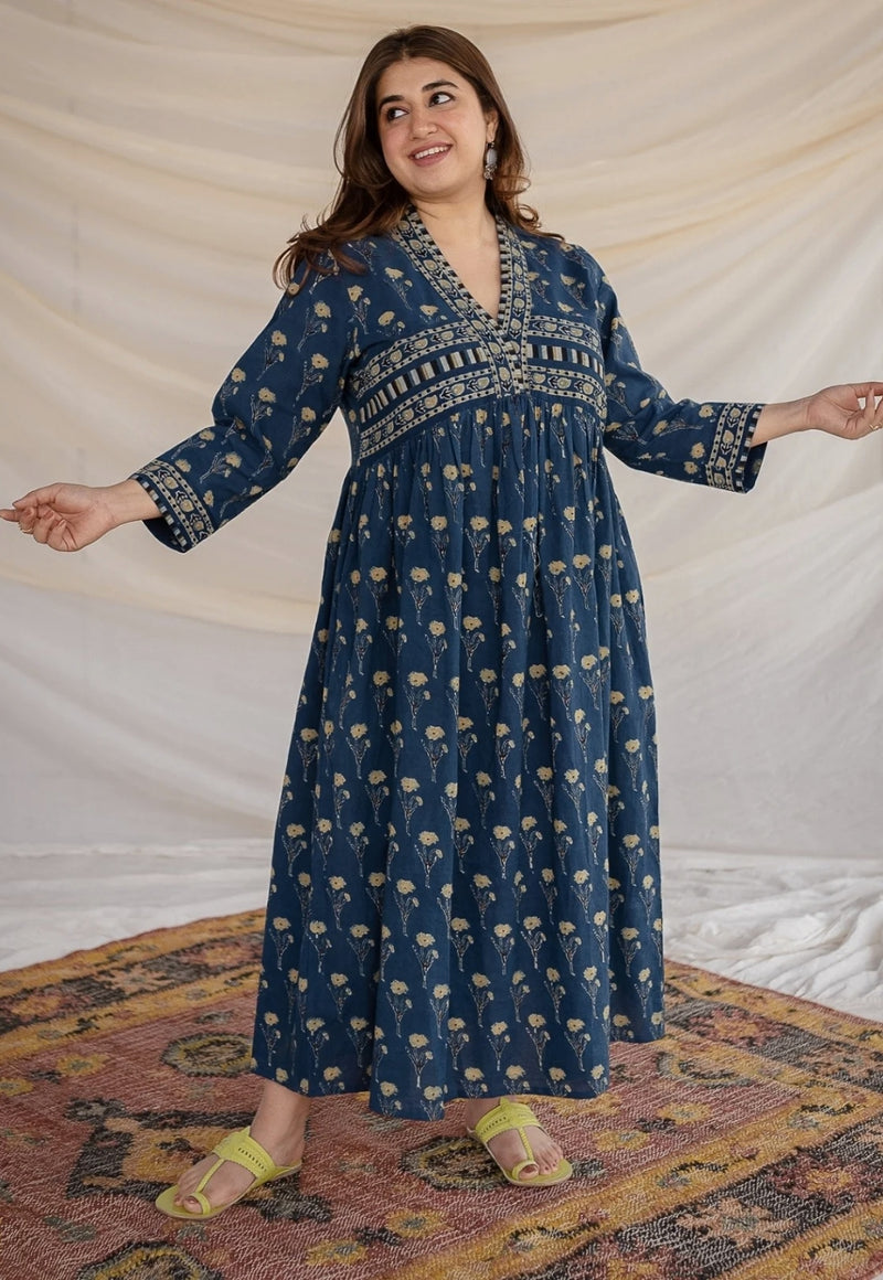 Shaurya Ajrakh Cotton Dress