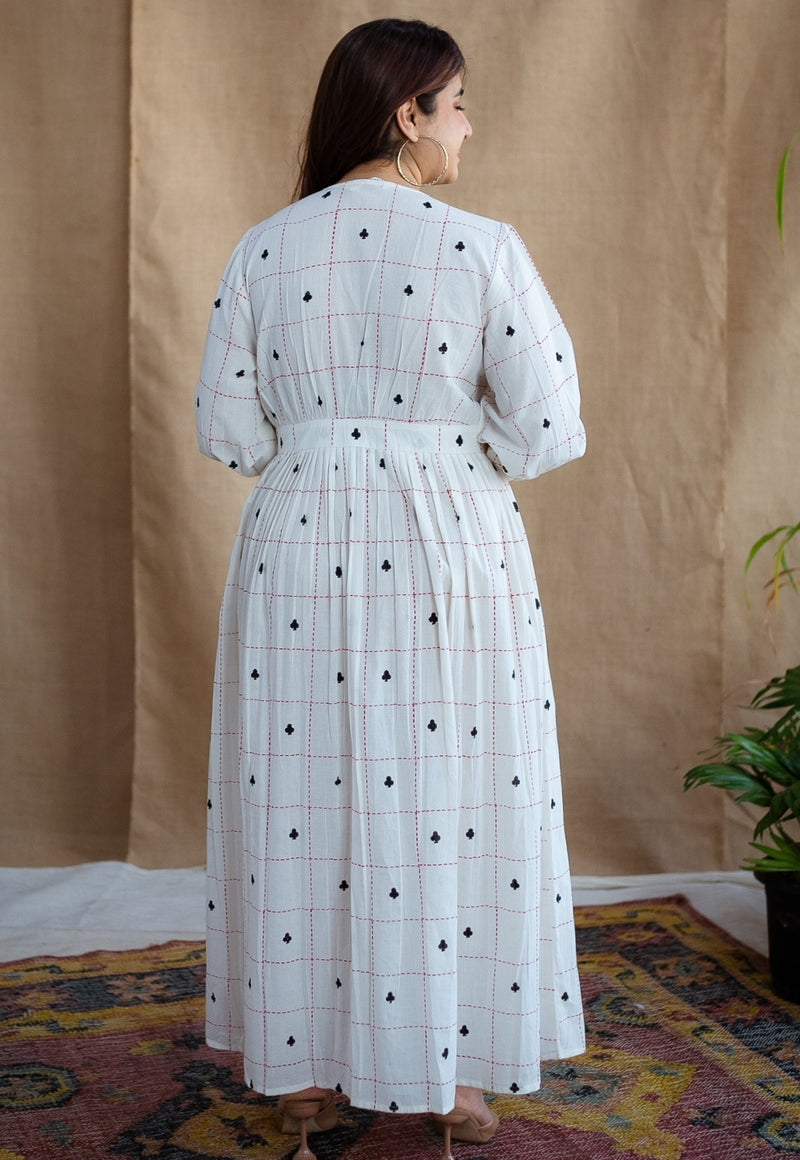 Arika Block Printed Cotton Dress