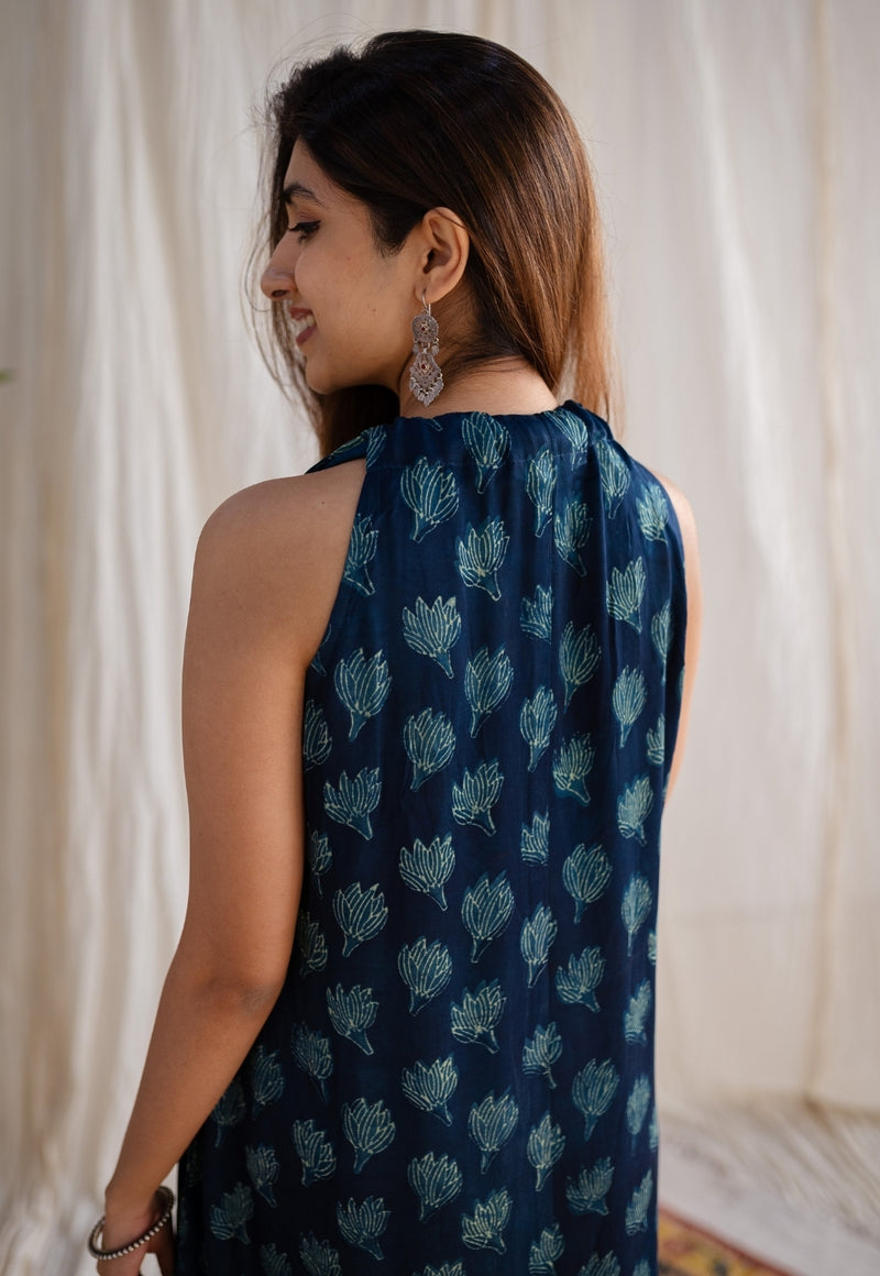 Afiya Dabu Modal Silk Dress