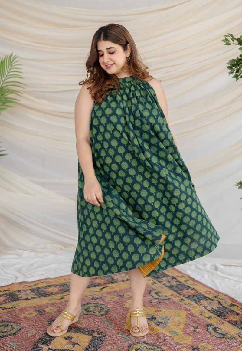 Soundarya Dabu Cotton Dress