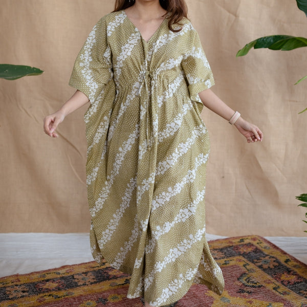 Buy Cotton Kaftan Dress Online At Best Prices The Indian Ethnic Co THE INDIAN ETHNIC CO