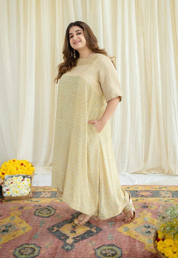 Naksha Modal Tissue Ajrakh Kurta