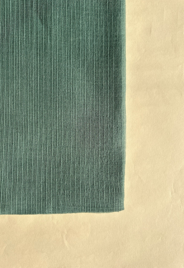 Sage Green Solid Kota Doria Plain Cotton Dupatta