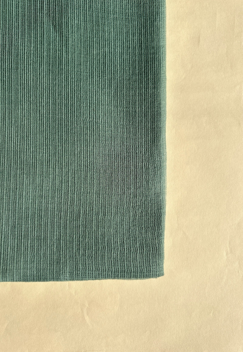 Sage Green Solid Kota Doria Plain Cotton Dupatta