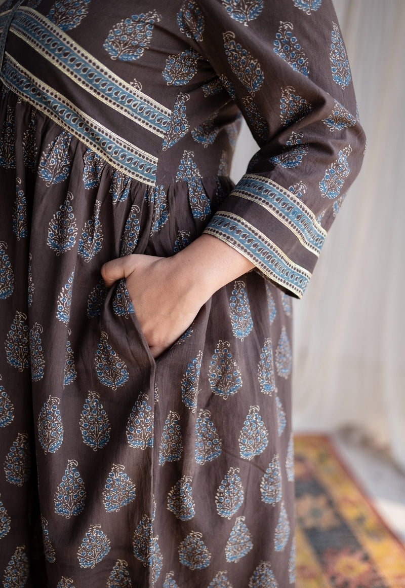 Zeeya Ajrakh Cotton Dress