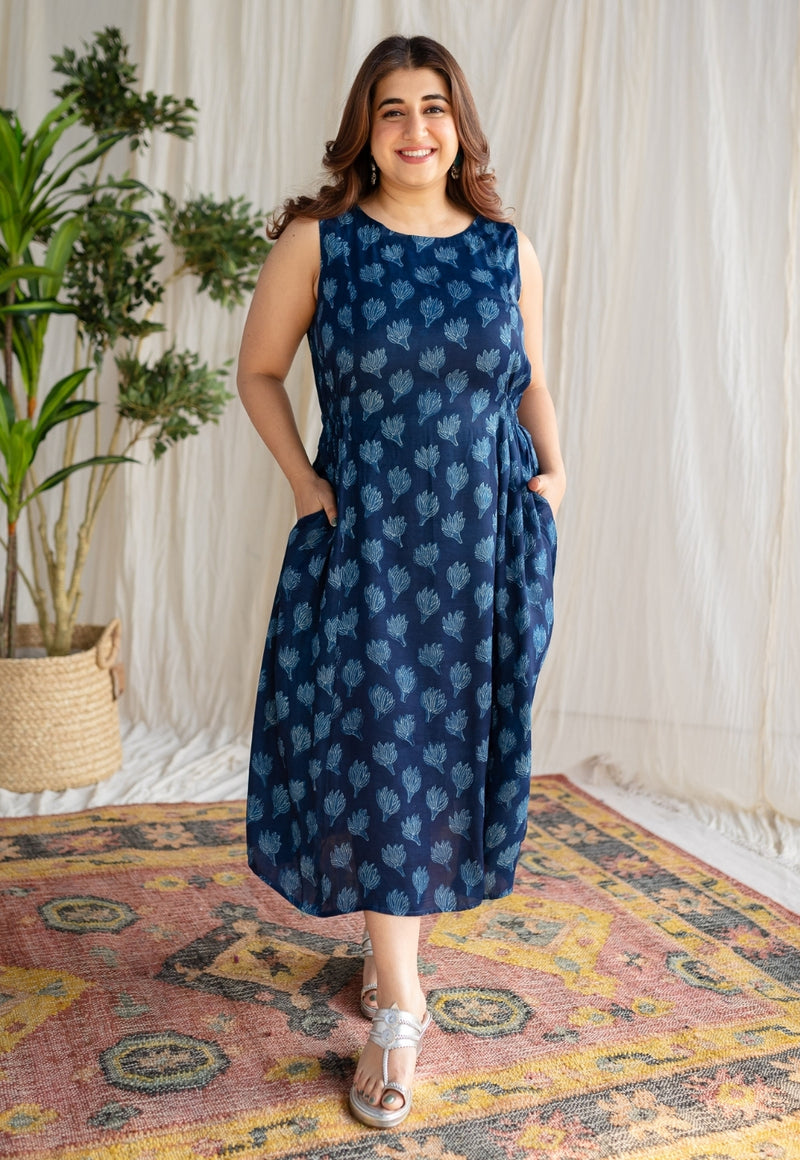 Izma Dabu Modal Silk Dress