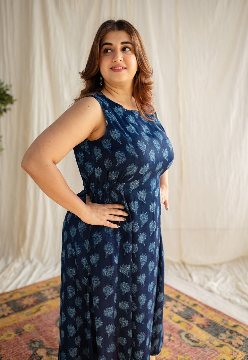 Izma Dabu Modal Silk Dress