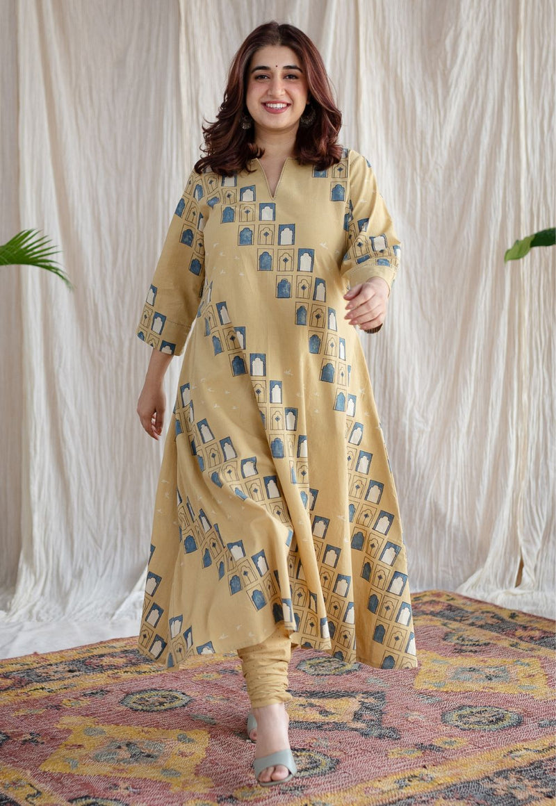 Boond Ajrakh Dotted Cotton Chudidar