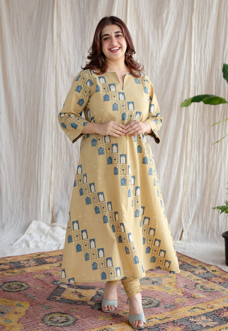 Boond Ajrakh Dotted Cotton Chudidar