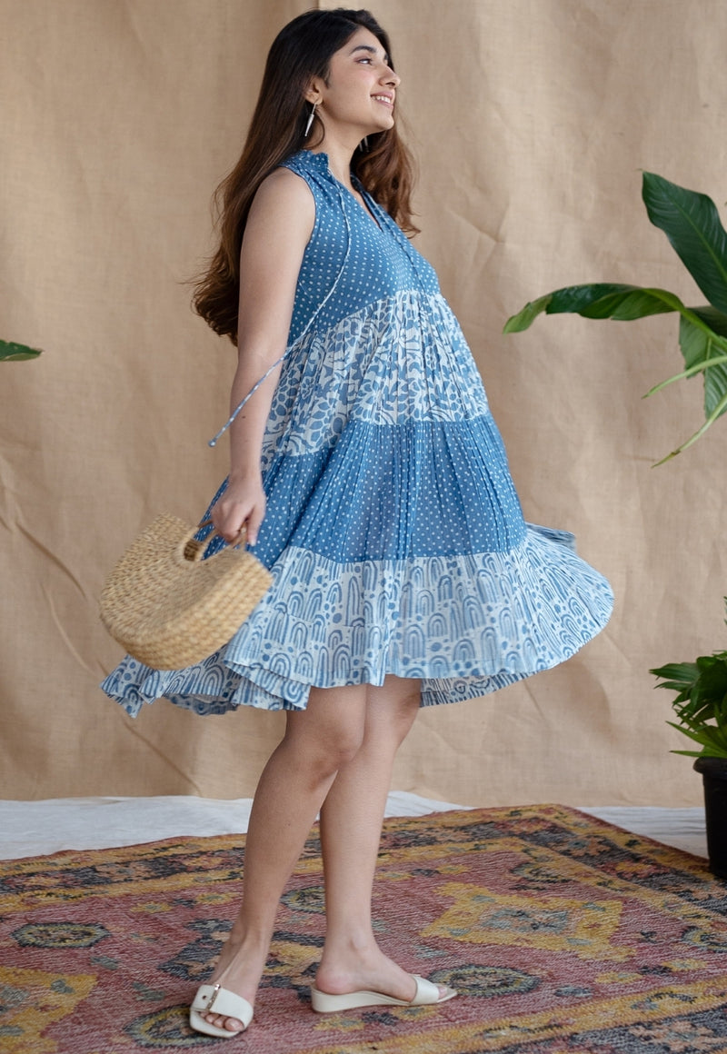 Geeti Batik Natural Dyed MulMul Cotton Dress
