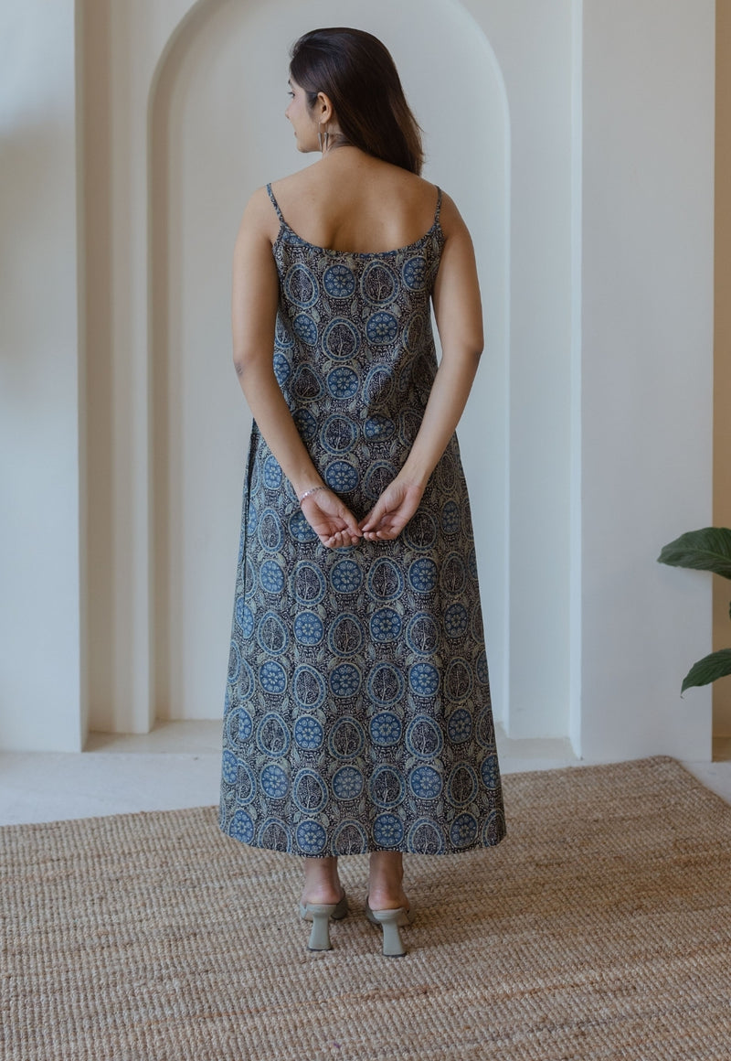 fabindia cotton dresses Buy Blue Cotton Chikankari Midi Dress for Women Online at Fabindia