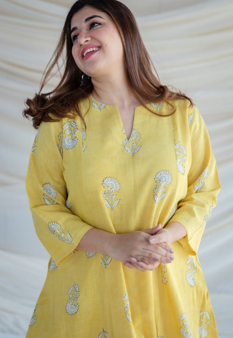 Prabha Kali Slub Cotton Kurta