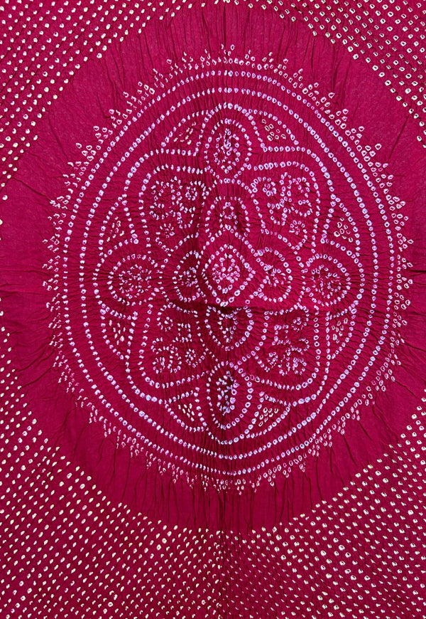 Red Bandhej Cotton Dupatta