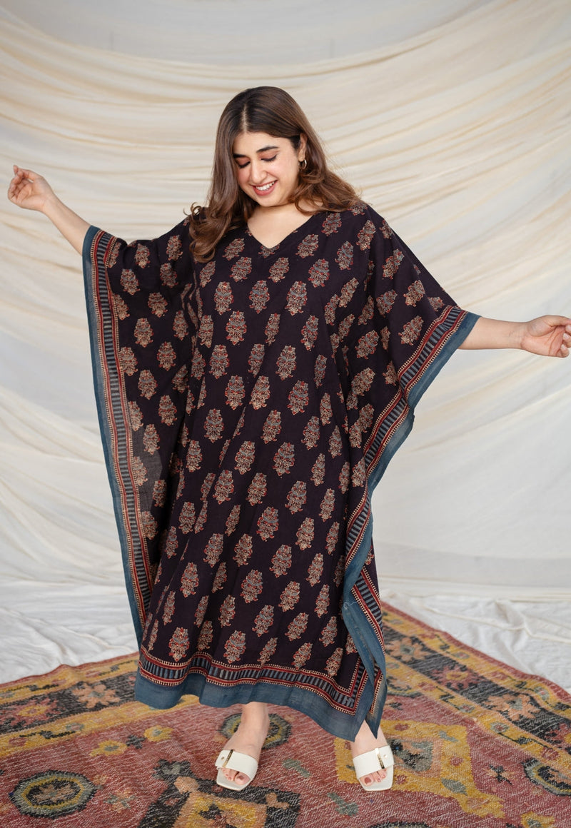 Aranya Ajrakh Cotton Kaftan