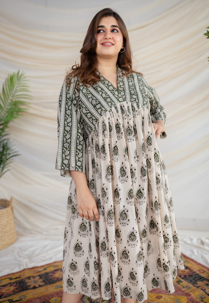 Devika Bagru Cotton Dress