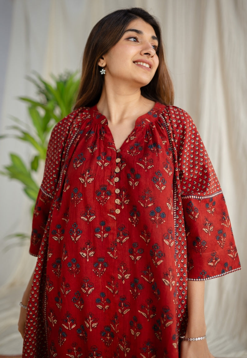 Rashia Ajrakh Cotton Dress